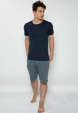 Pijama bărbați bleumarin-albastru – bumbac & modal