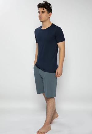 Pijama bărbați bleumarin-albastru – bumbac & modal