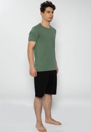 Pijama bărbați verde-negru – bumbac & modal