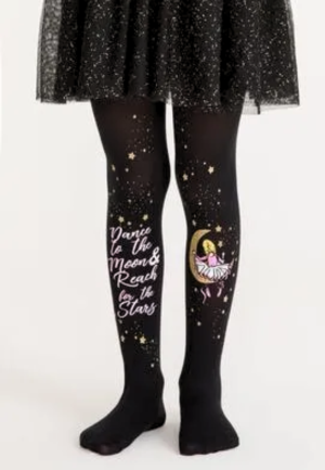 Dres fetițe Penti Pretty ,,Moon Dance''-mat, opac, negru