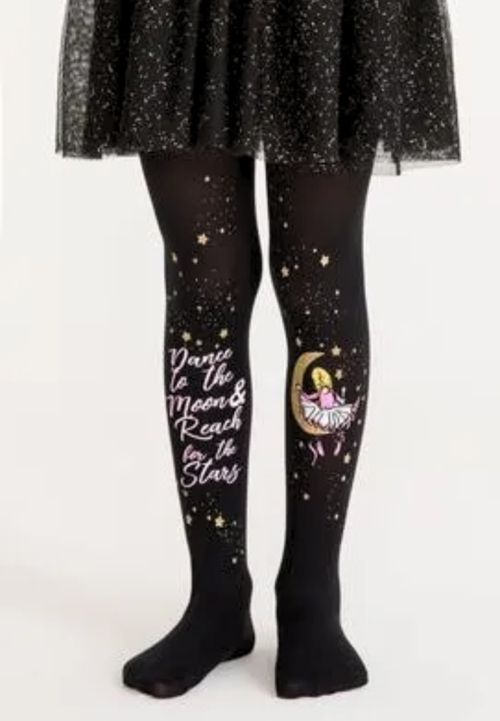 Dres fetițe Penti Pretty ,,Moon Dance''-mat, opac, negru