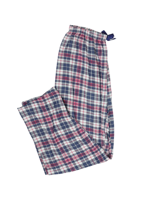 Pantaloni de pijama damă big size din bumbac, imprimeu carouri
