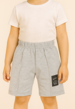 Pantaloni scurți sport copii cu dungă decorativă