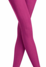 Dres damă Penti 60 DEN ,,Gilda''- cu model croșetat, culoare magenta
