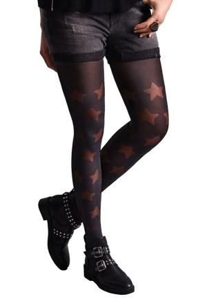 Dres Penti Lovely 40 DEN – Imprimeu ,,Starry'' , antracit