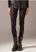 Dres Penti Lovely 50 DEN ,,Doris'' – Model Raiat, culoare negru