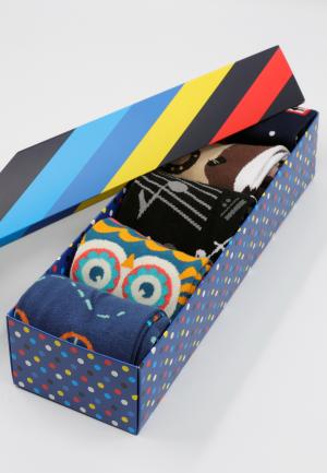 Set 5 Perechi Șosete Unisex Serena – Multicolore, cu Imprimeuri Vesele, în Cutie Cadou