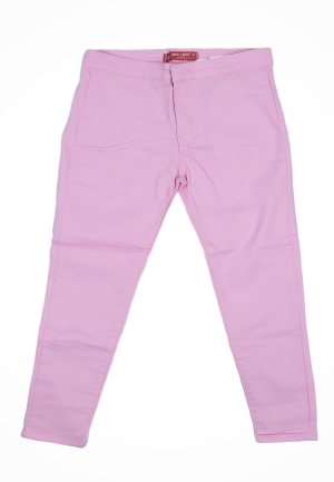 Blugi damă skinny talie înaltă – material elastic, subțire, mov deschis