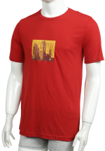 Tricou bărbați cu imprimeu DOWNTOWN – croială lejeră