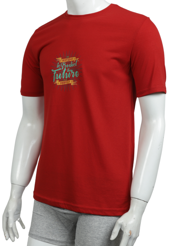 Tricou bărbați cu imprimeu FUTURE – croială lejeră