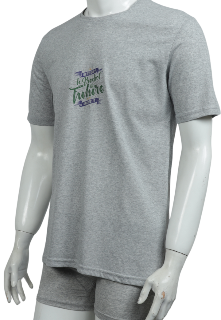 Tricou bărbați cu imprimeu FUTURE – croială lejeră