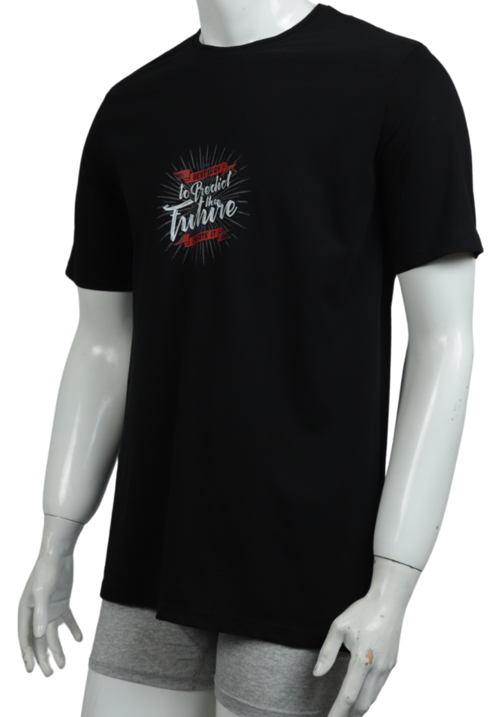 Tricou bărbați cu imprimeu FUTURE – croială lejeră