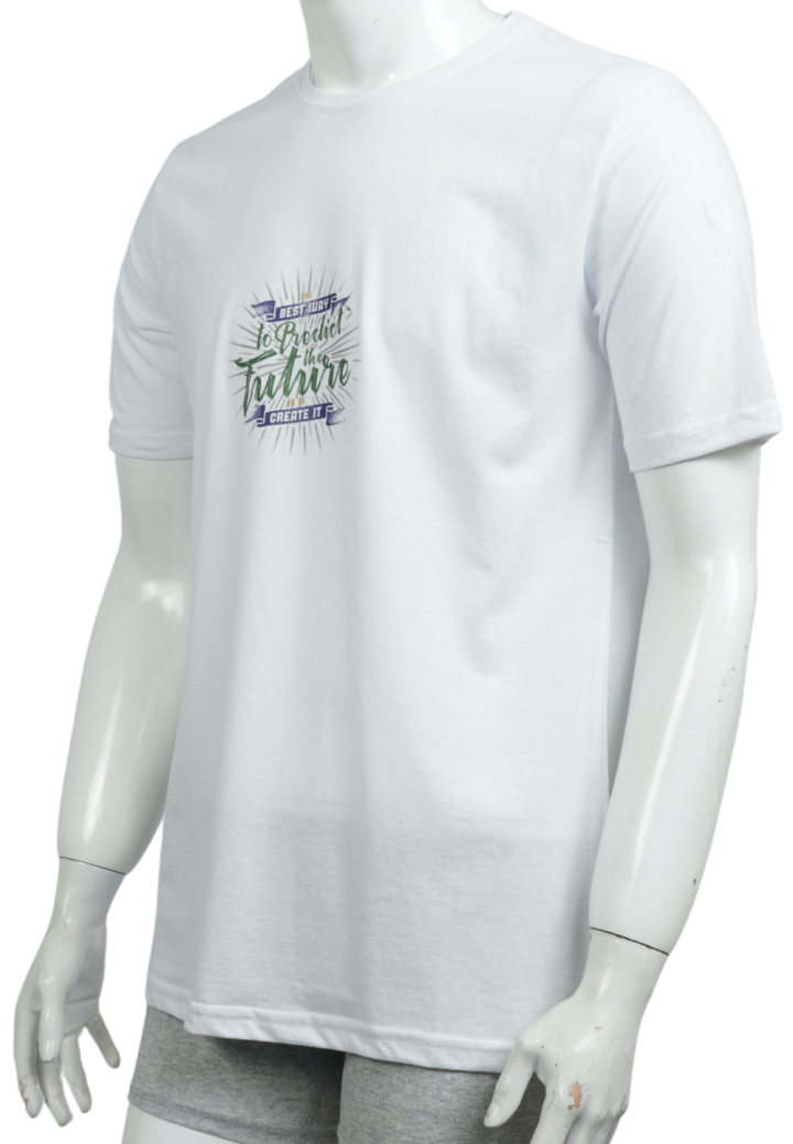 Tricou bărbați cu imprimeu FUTURE – croială lejeră