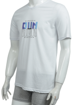 Tricou bărbați cu imprimeu RUN– croială lejeră