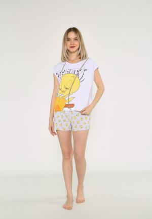 Pijama damă Looney Tunes cu imprimeu Tweety