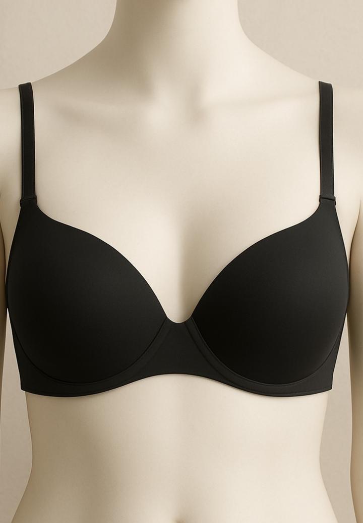 Sutien dama Bella Donna cu burete si push up, bretele detașabile, culoare negru
