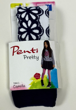 Dres fetițe Penti Pretty ,,Camilla'', bumbac- imprimeu floral, culoare albastru
