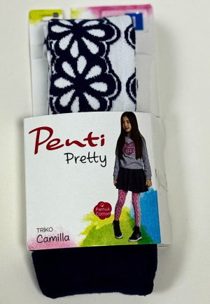 Dres fetițe Penti Pretty ,,Camilla'', bumbac- imprimeu floral, culoare albastru