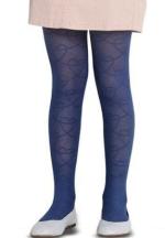 Dres fetițe Penti Pretty ,,Line'' 20 DEN-transparent, imprimeu linii, culoare bleumarin