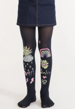 Dres fetițe Penti Young ,,Drawing'' 40 Den- mat, opac, bleumarin