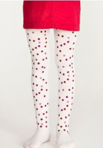Dres fetițe Penti Young ,,Heart Dot'' 50 Den-mat, opac, alb