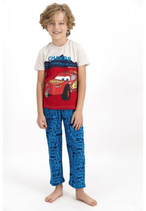 Pijama pentru copii Disney MC QUEEN, culoarea rosu/albastru