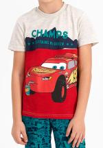Pijama pentru copii Disney MC QUEEN, culoarea Gri