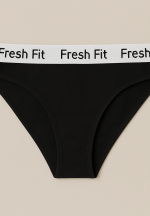 Chilot clasic Fresh Fit din bumbac și elastan-negru