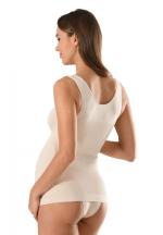 Maiou modelator pentru gravide, material elastic si comfortabil, culoare bej