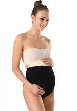 Chilot modelator pentru gravide, cu talie înaltă și bandă de silicon, culoare negru