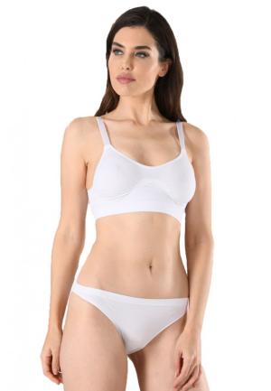 Sutien dama minimizer, material lejer, culoare alb