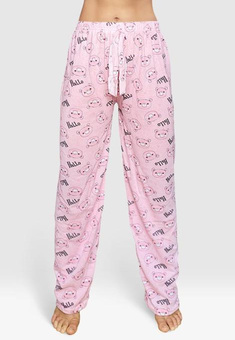 Pantaloni Damă Pijama Model 'Hello Little Bear'