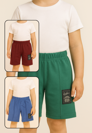 Set de 3 perechi, Pantaloni scurți sport copii