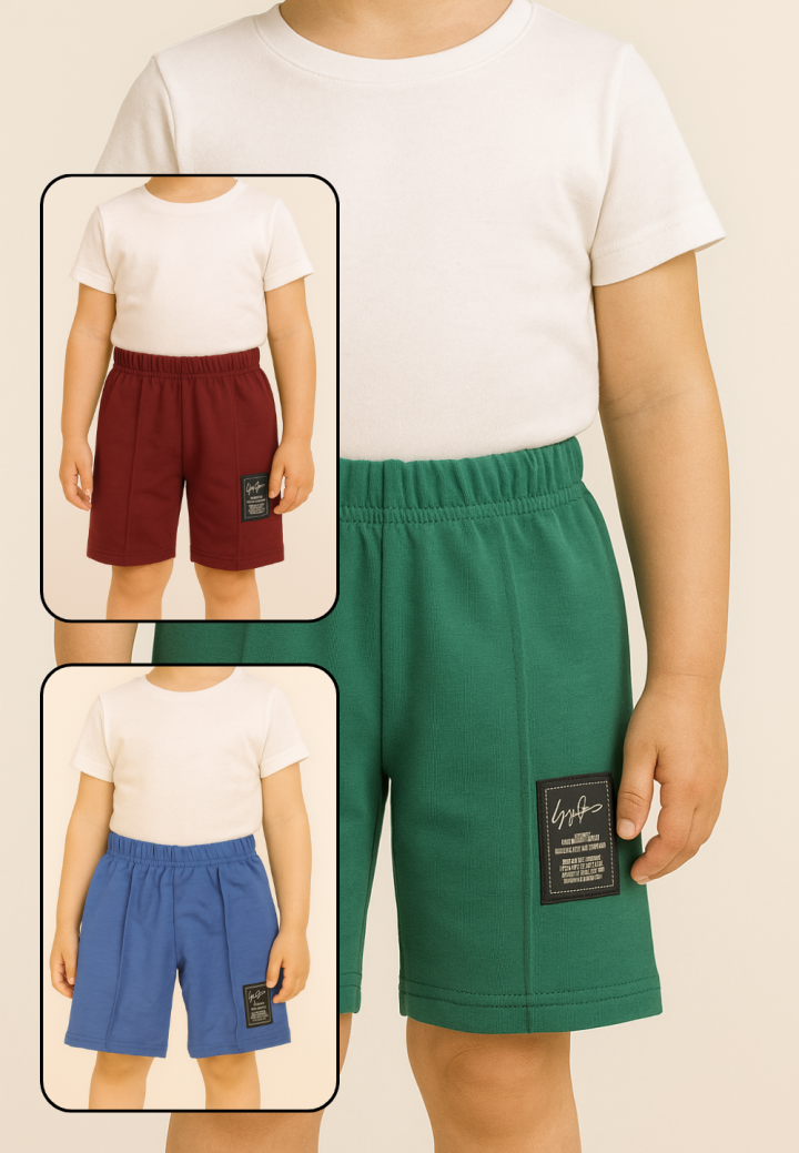 Set de 3 perechi, Pantaloni scurți sport copii
