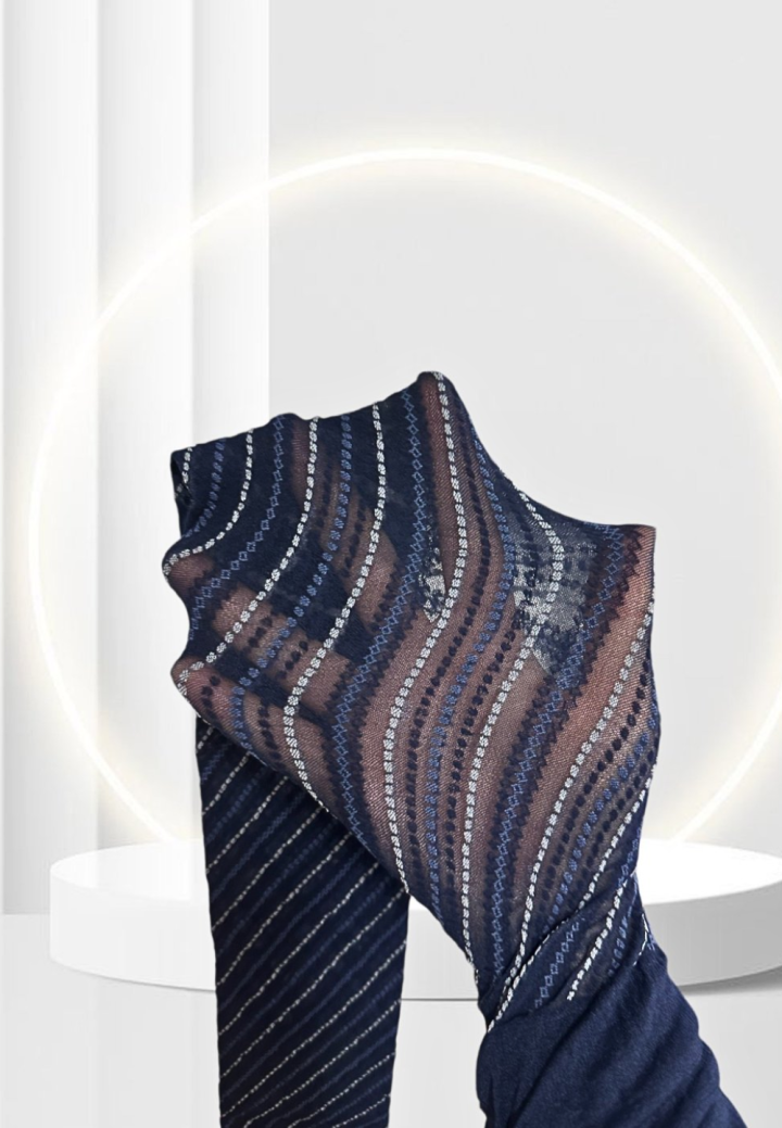 Dres Penti Trendy ,,Spiral'' 20 DEN, Transparent- Bleumarin