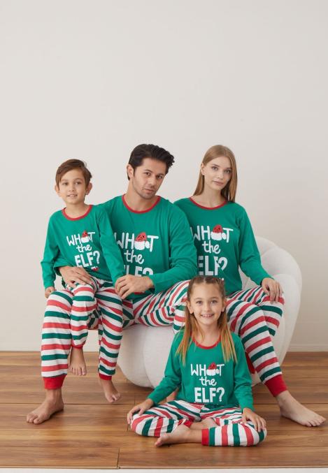 Pijama Family Crăciun - What the Elf