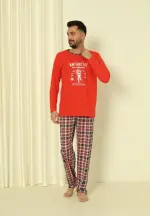 Pijama Bărbat - Antarctic, Rosu