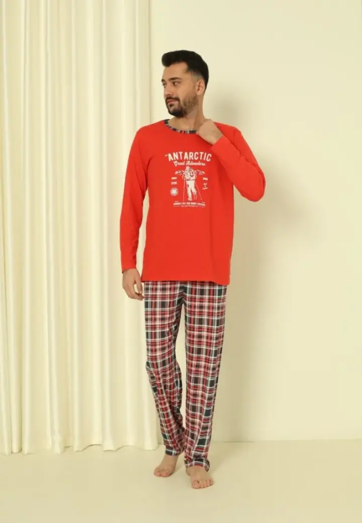 Pijama Bărbat - Antarctic, Rosu