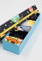 Set 5 Perechi Șosete Damă Serena – Multicolore, cu Imprimeuri Vesele, în Cutie Cadou