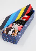 Set 5 Perechi Șosete Unisex Serena – Multicolore, cu Imprimeuri Vesele, în Cutie Cadou
