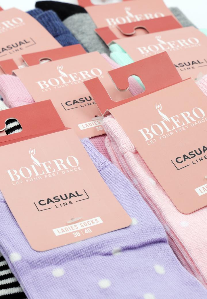 Șosete luxoase cu model, set de 8 bucăți
