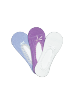 Talpici damă bumbac – set 3 bucăți cu dantelă pe margini