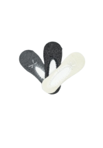 Talpici damă bumbac – set 3 bucăți cu dantelă pe margini