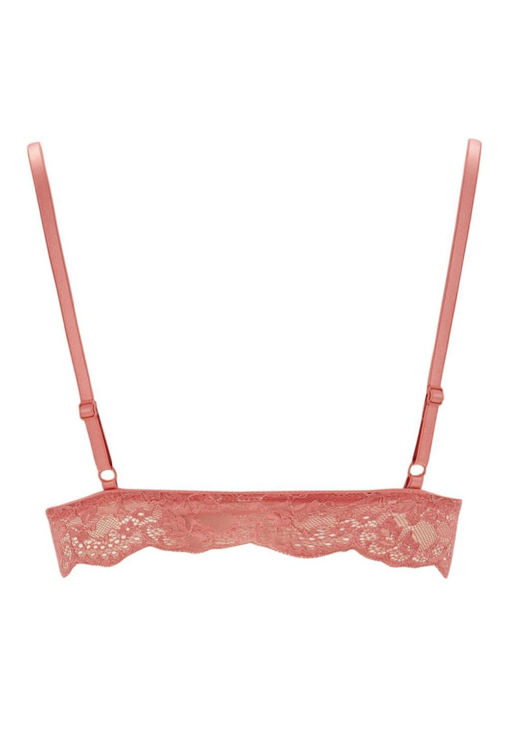 Sutien damă Serena- cu burete, fără push-up, culoare coral