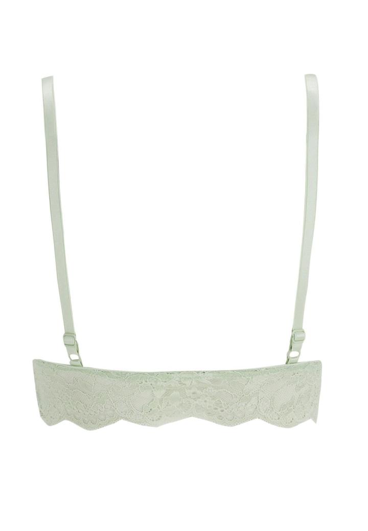 Sutien damă Serena cu burete, fără push-up, culoare verde