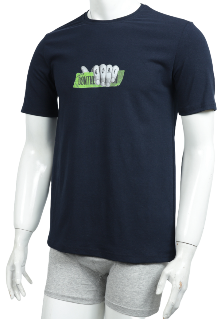 Tricou bărbați cu imprimeu COAL – croială lejeră