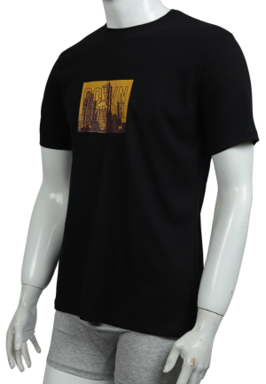 Tricou bărbați cu imprimeu DOWNTOWN – croială lejeră