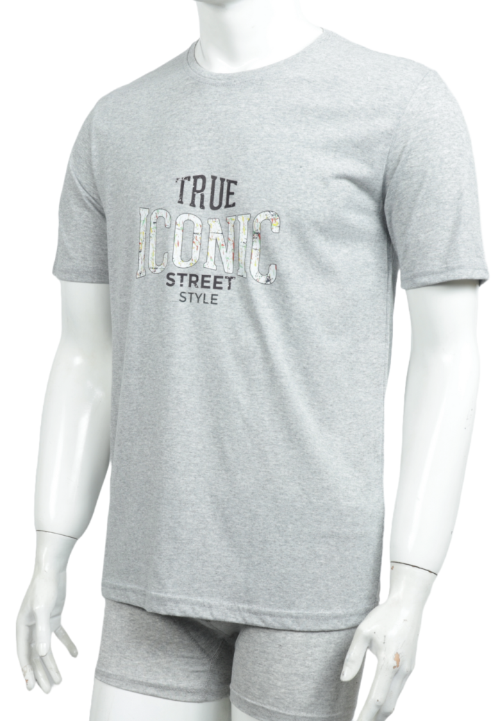 Tricou bărbați cu imprimeu TRUE ICONIC – croială lejeră