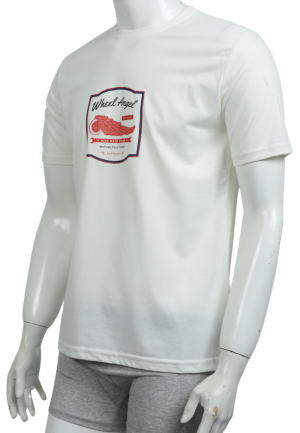 Tricou bărbați cu imprimeu WHEEL ANGEL – croială lejeră