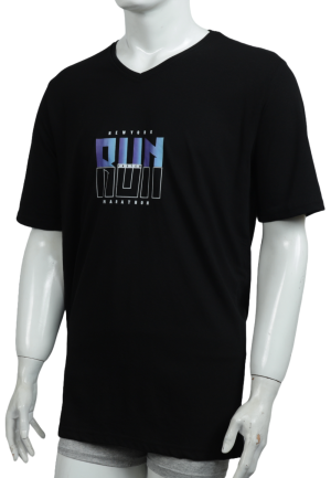 Tricou bărbați cu imprimeu RUN– croială lejeră